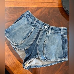 Denim Layered Women’s Shorts - Anthropologie